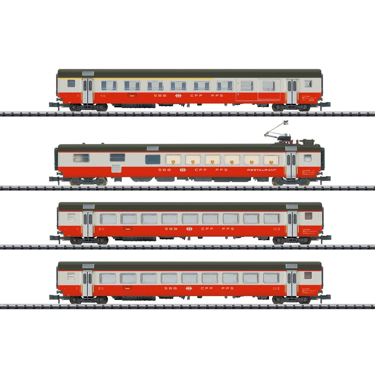 "Swiss Express" Express Train Car Set Part 1