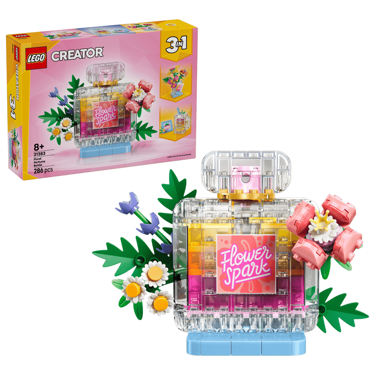 Floral Decor Perfume Bottle