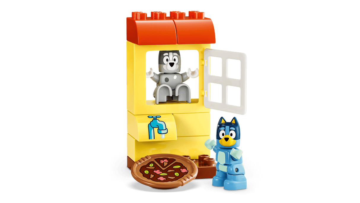 Pizza Girls with Muffin and Bluey