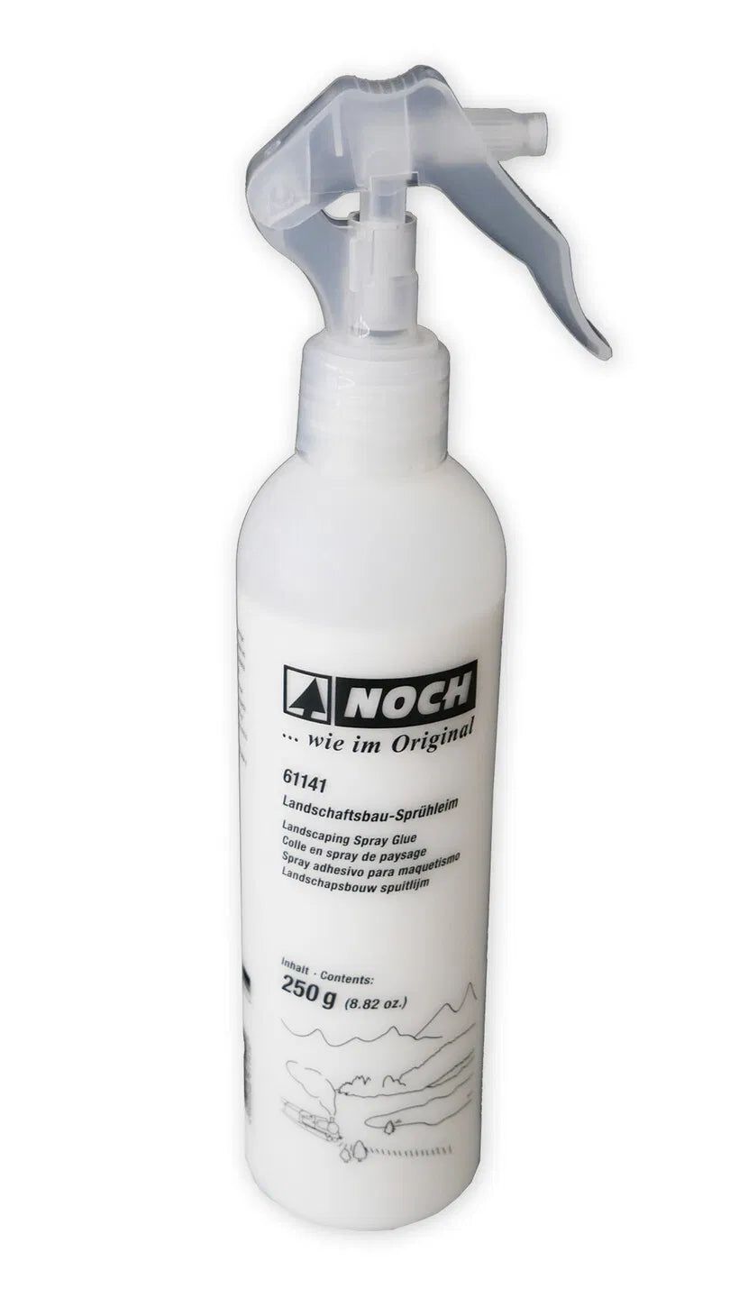 Landscaping spray glue
