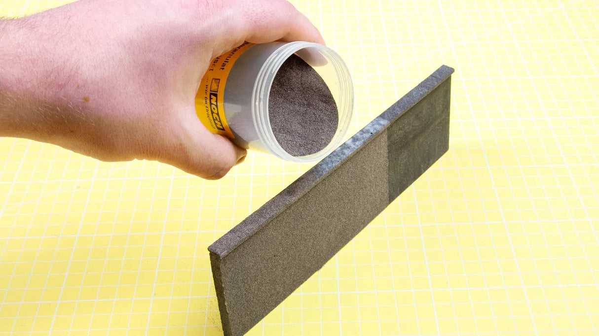 3D textured film for quarry stone masonry