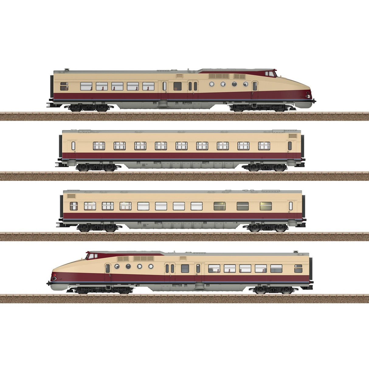 Class VT 18.16 Diesel Express Powered Rail Car Train