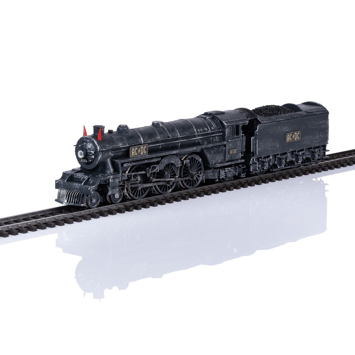 "Black Ice" Steam Locomotive with a Tender