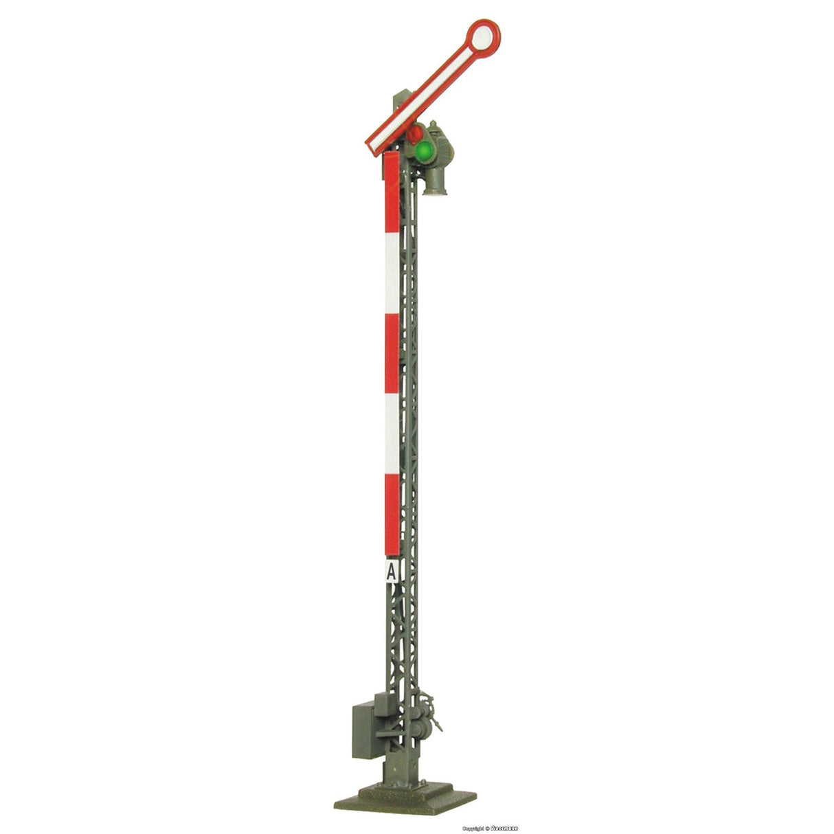 Digital semaphore home signal,with 2 uncoupled arms