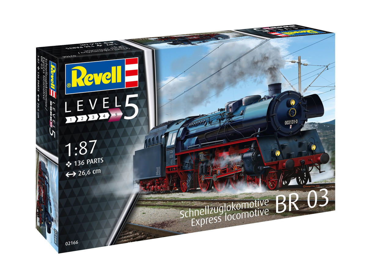 Standaard-sneltreinlocomotief bouwserie 03 met ten