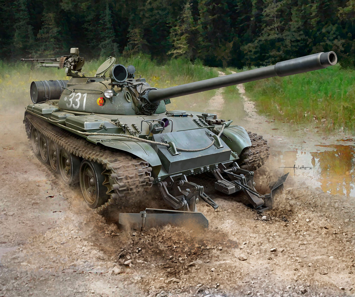 T-55A/AM with KMT-6/EMT-5