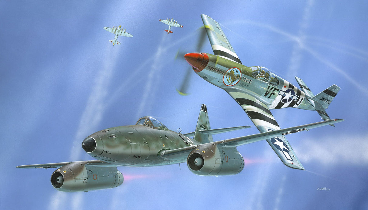 Combat Set Messerschmitt Me262 &amp; P-51B Mustang