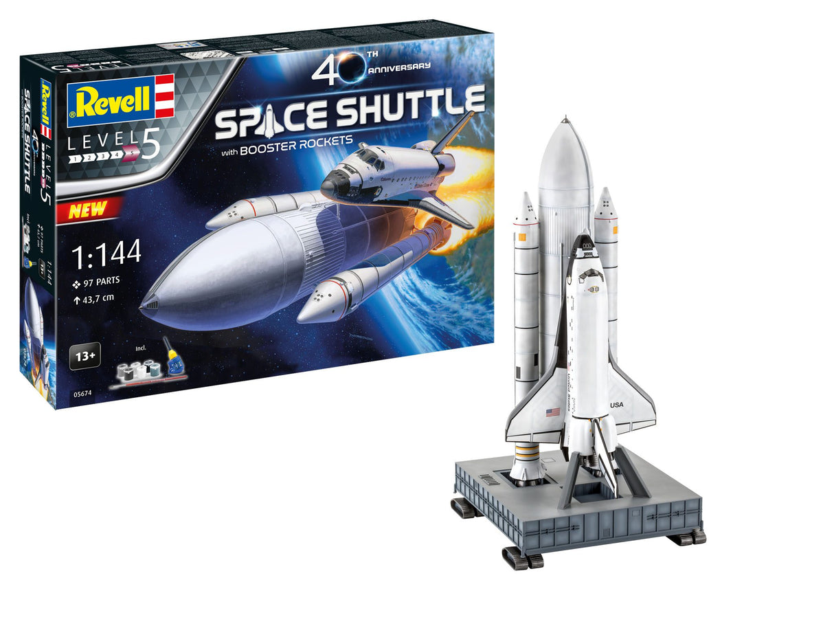 Gift Set Space Shuttle &amp; Booster Raketten, 40th.