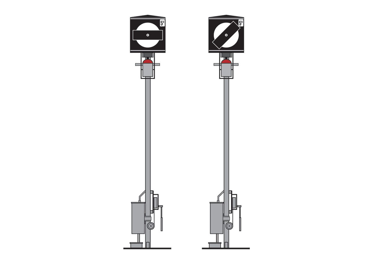 "Hp 0 / Hp 1" Home Signal with a Narrow Mast