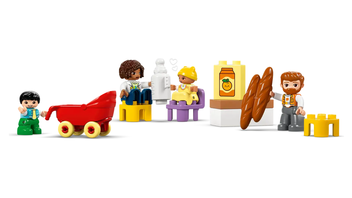 3 in 1 Modern Family House with Figures