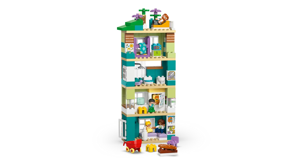 3 in 1 Modern Family House with Figures