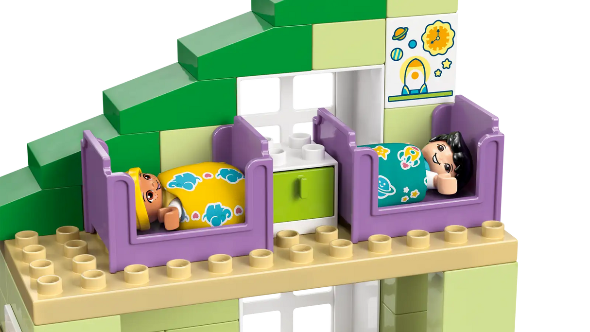 3 in 1 Modern Family House with Figures