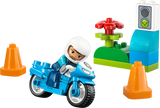 Blue Police Motorcycle