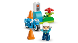 Blue Police Motorcycle