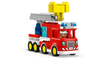 Fire Truck with Hose and Firefighter