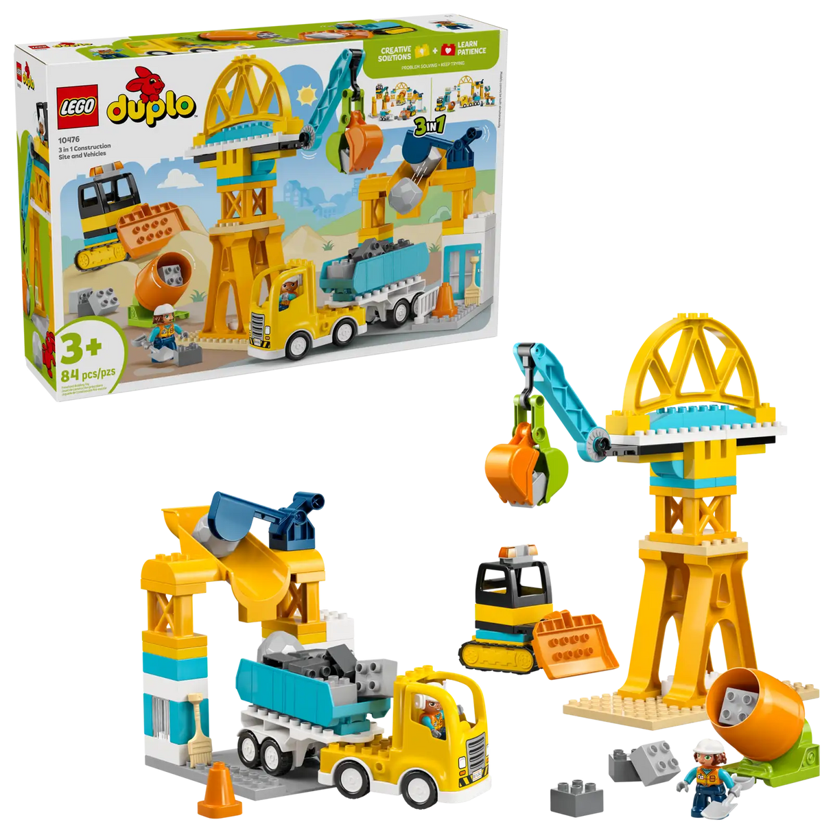 3 in 1 Construction Site and Vehicles