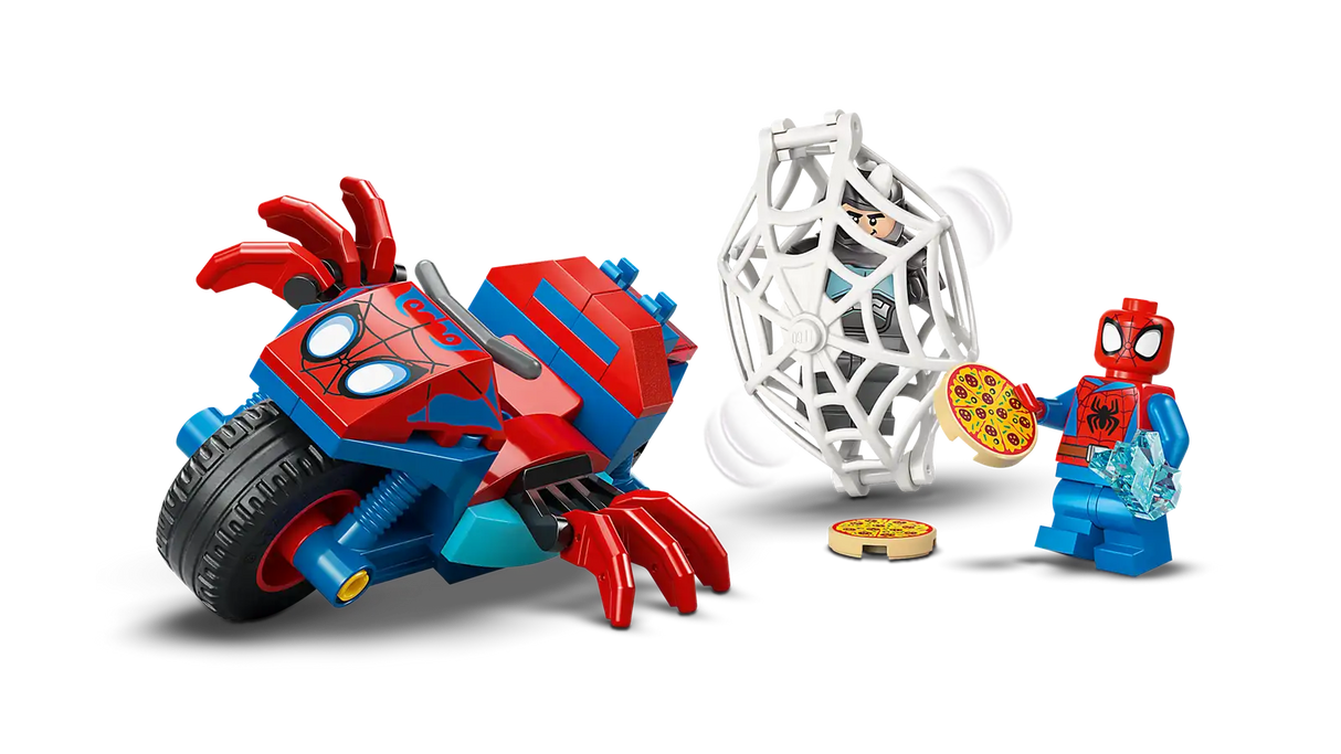Spidey on his Motorcycle vs. Rhino