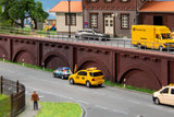 Gated railway crossing