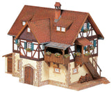 Railway shack with railway attendant