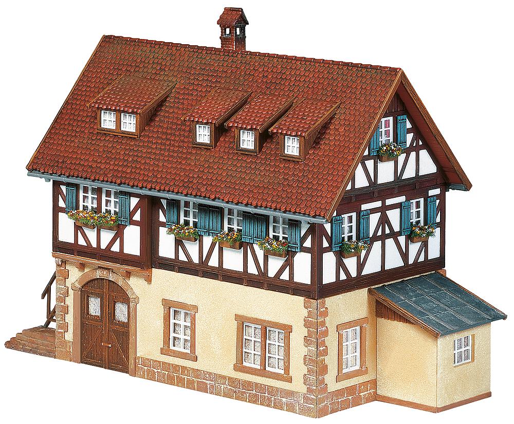 Railway shack with railway attendant