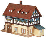 Railway shack with railway attendant