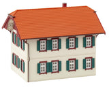 House with stork's nest