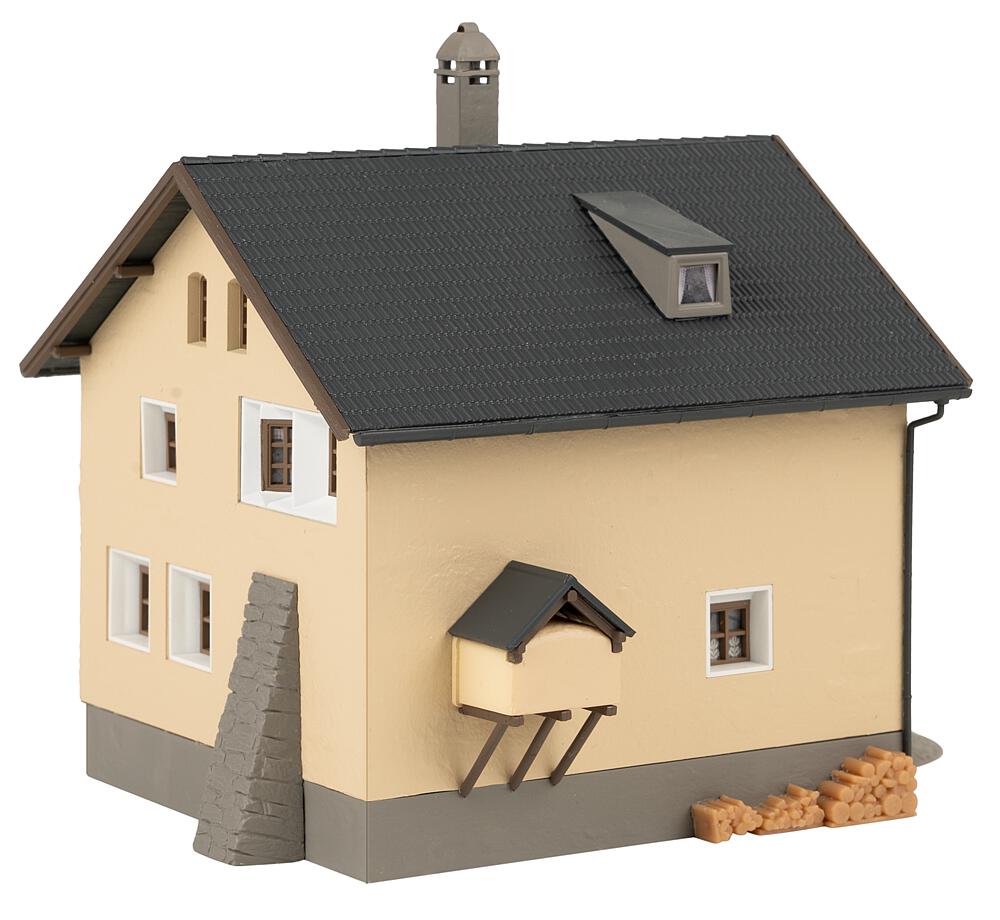 Detached house, wine red