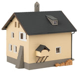 Detached house, wine red