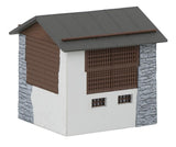 Double garage with drive section