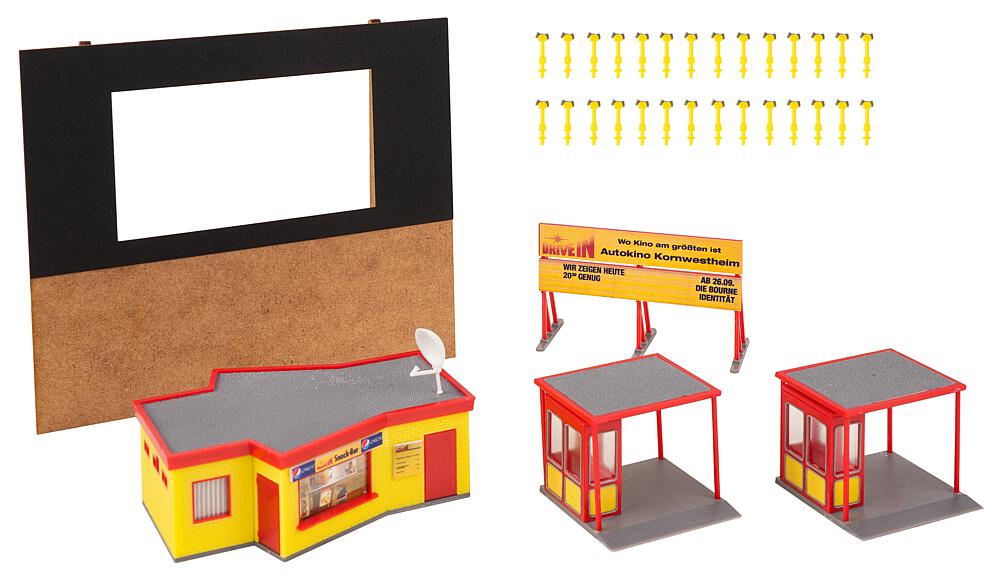 2 small town houses with painter