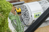 Hay bale store with workshop