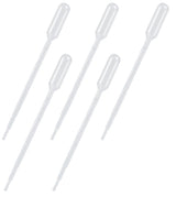Pipettes, plastic, 5 pieces