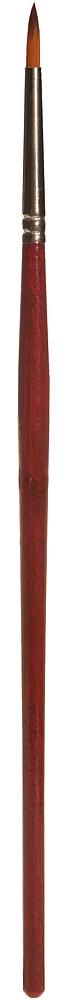 Round brush with brown tip