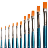 Flat brush, synthetic, size