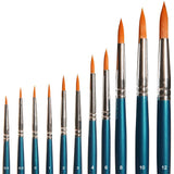 Round brushes, synthetic, size