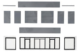 2 LED light strips, warm white