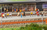 2 platform wagons, orange