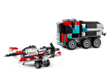 Flatbed Truck With Helicopter