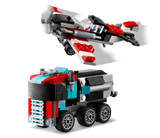 Flatbed Truck With Helicopter