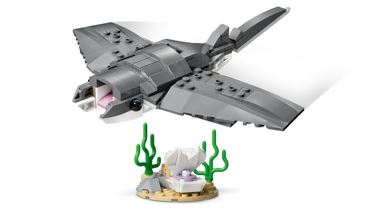 Fierce Shark with a Treasure Chest