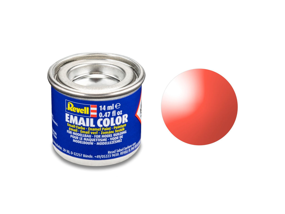 red, clear 14 ml canister
