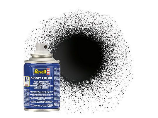 Gloss "Black" Spray Color Acrylic Aerosol - 100ml
