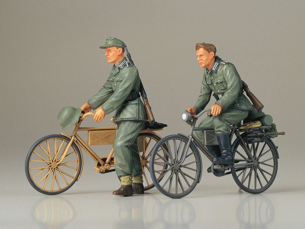 German Soldiers with Bicycles