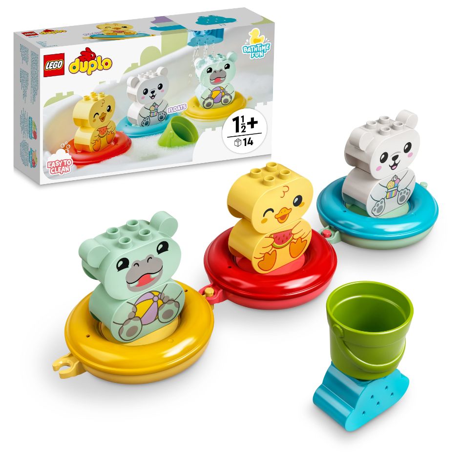 Bath Time Fun: Floating Animal Train