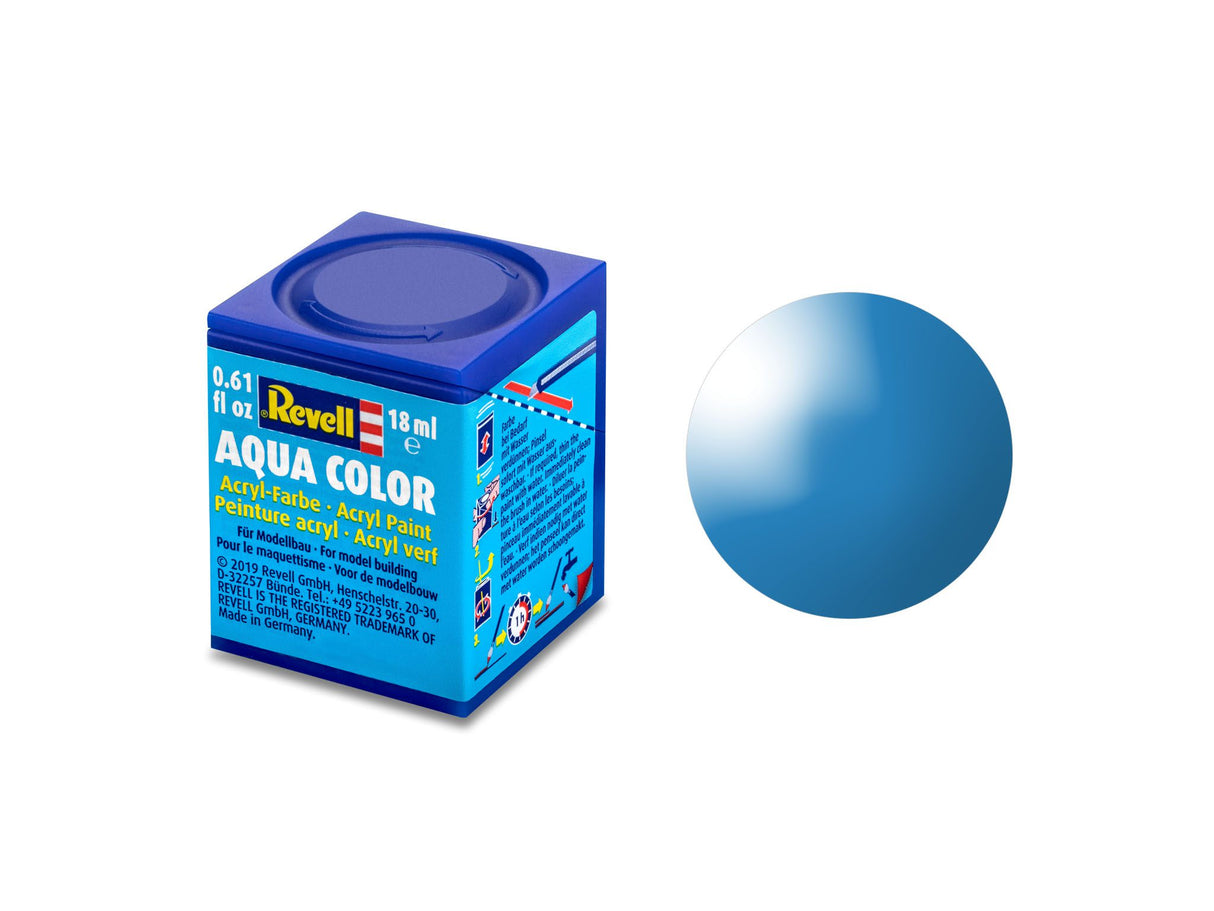 Aqua light blue, glossy