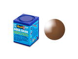 Aqua clay brown, shiny