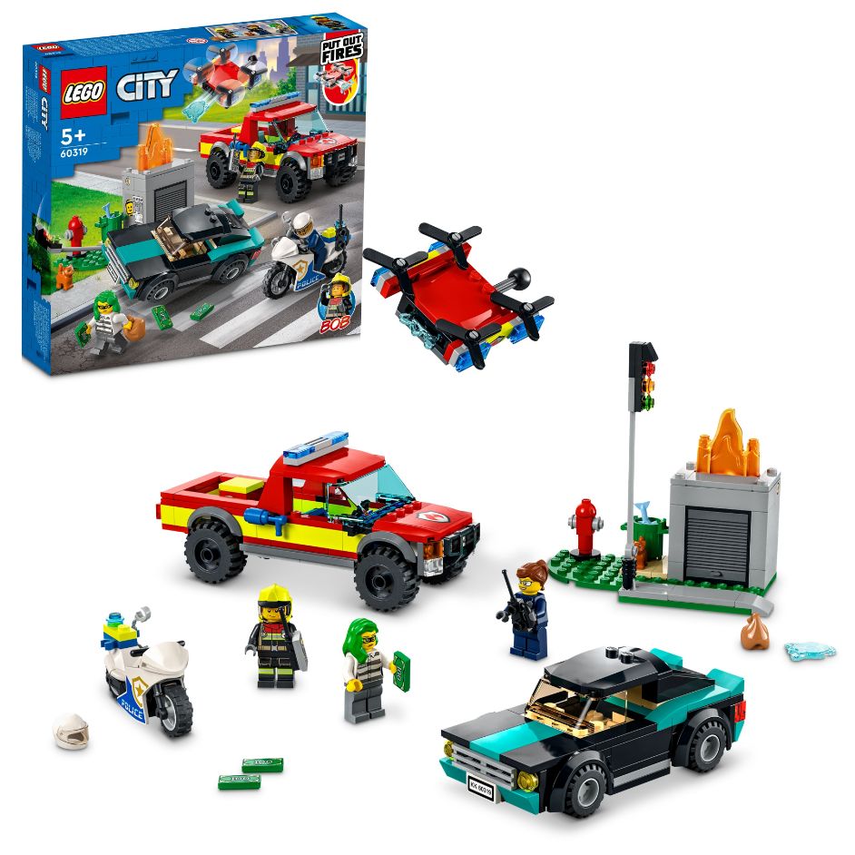 Fire Rescue &amp; Police Chase