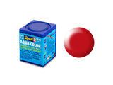 Aqua bright red, silk matt