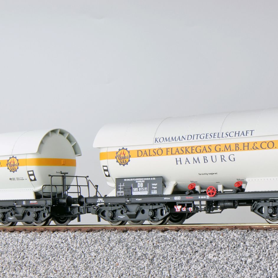Gas tank car set ZAG 620, 2 * Dalsö
