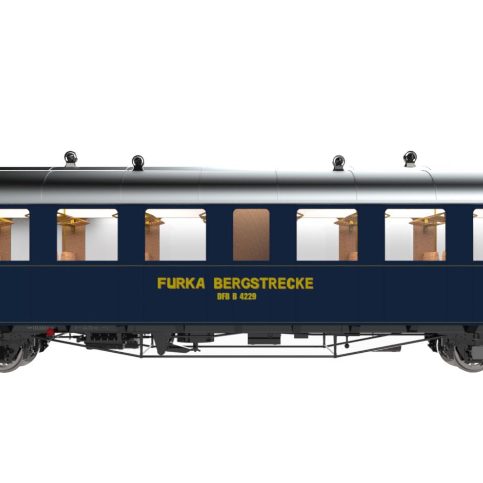 Platform car, Pullman IIm, B 4229 DFB